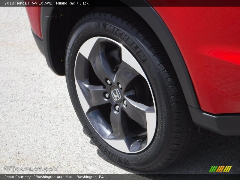Milano Red / Black 2018 Honda HR-V EX AWD