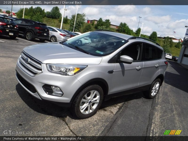 Ingot Silver / Charcoal Black 2018 Ford Escape SEL 4WD