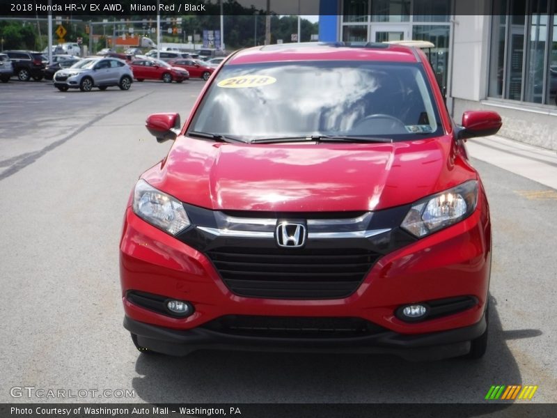 Milano Red / Black 2018 Honda HR-V EX AWD