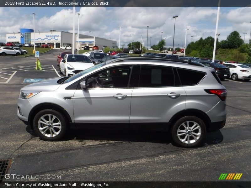Ingot Silver / Charcoal Black 2018 Ford Escape SEL 4WD
