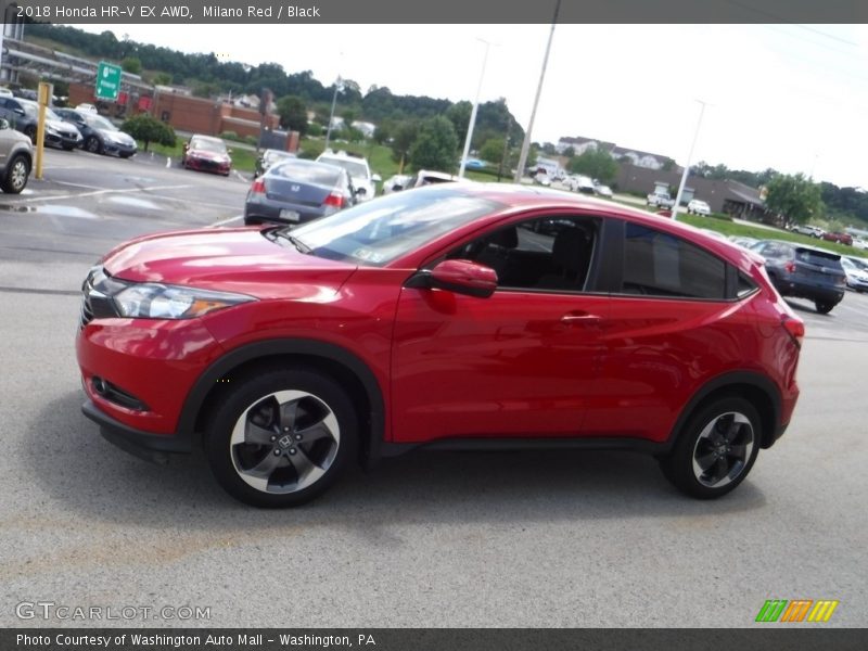 Milano Red / Black 2018 Honda HR-V EX AWD