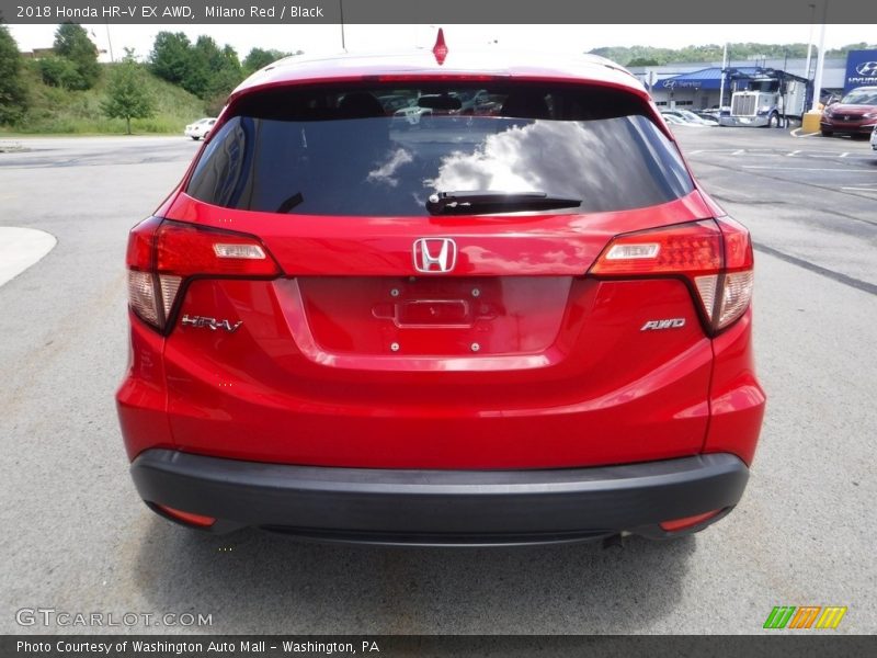 Milano Red / Black 2018 Honda HR-V EX AWD