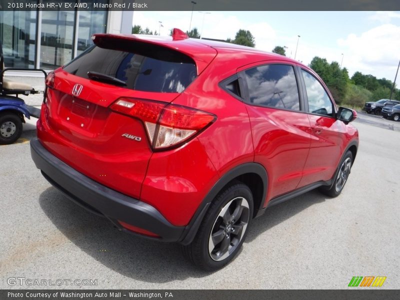 Milano Red / Black 2018 Honda HR-V EX AWD