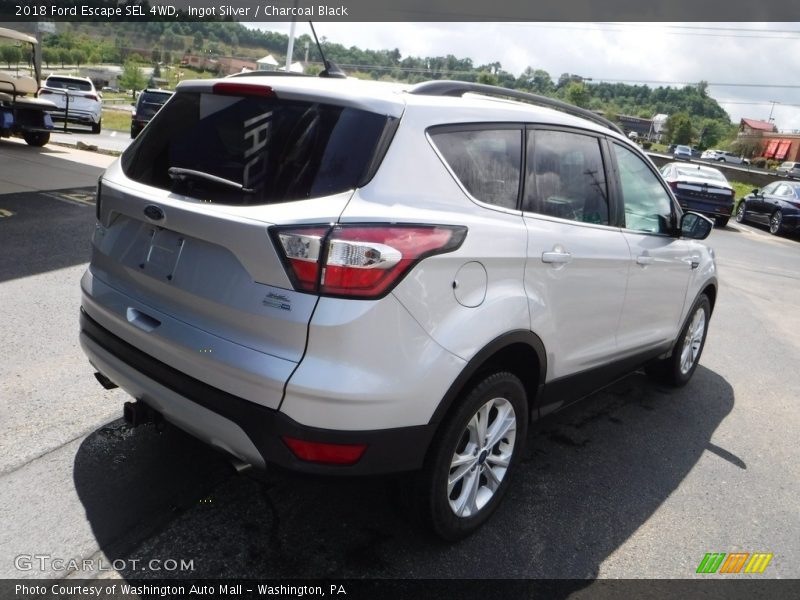 Ingot Silver / Charcoal Black 2018 Ford Escape SEL 4WD