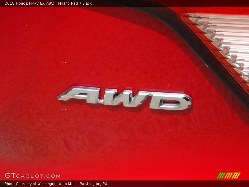Milano Red / Black 2018 Honda HR-V EX AWD