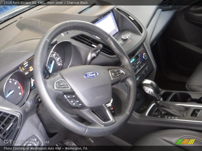 Ingot Silver / Charcoal Black 2018 Ford Escape SEL 4WD