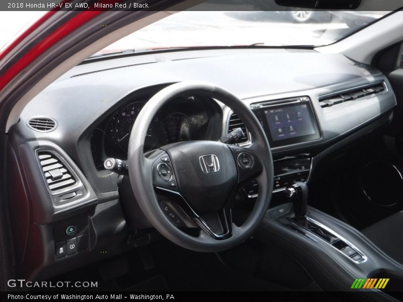 Milano Red / Black 2018 Honda HR-V EX AWD