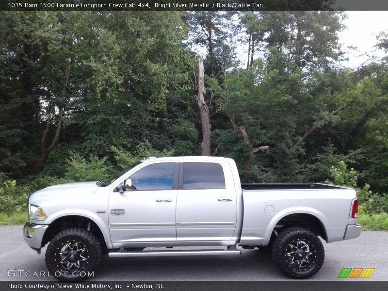 Bright Silver Metallic / Black/Cattle Tan 2015 Ram 2500 Laramie Longhorn Crew Cab 4x4