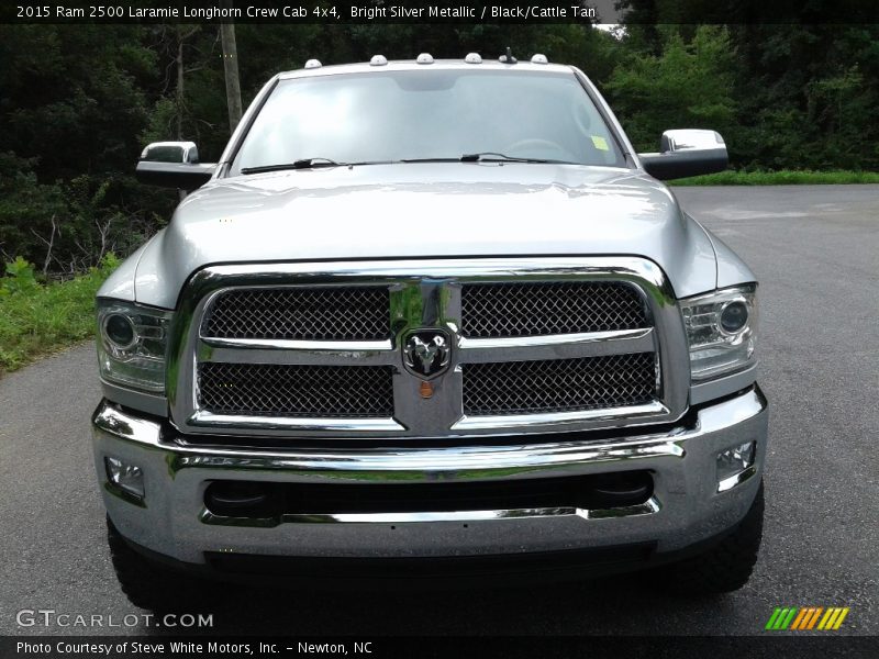 Bright Silver Metallic / Black/Cattle Tan 2015 Ram 2500 Laramie Longhorn Crew Cab 4x4