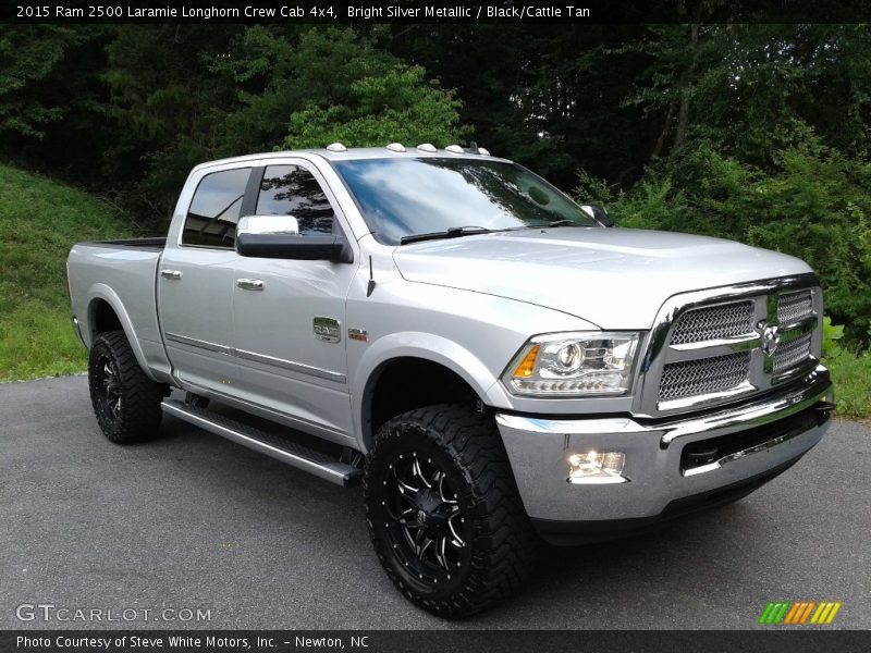 Bright Silver Metallic / Black/Cattle Tan 2015 Ram 2500 Laramie Longhorn Crew Cab 4x4