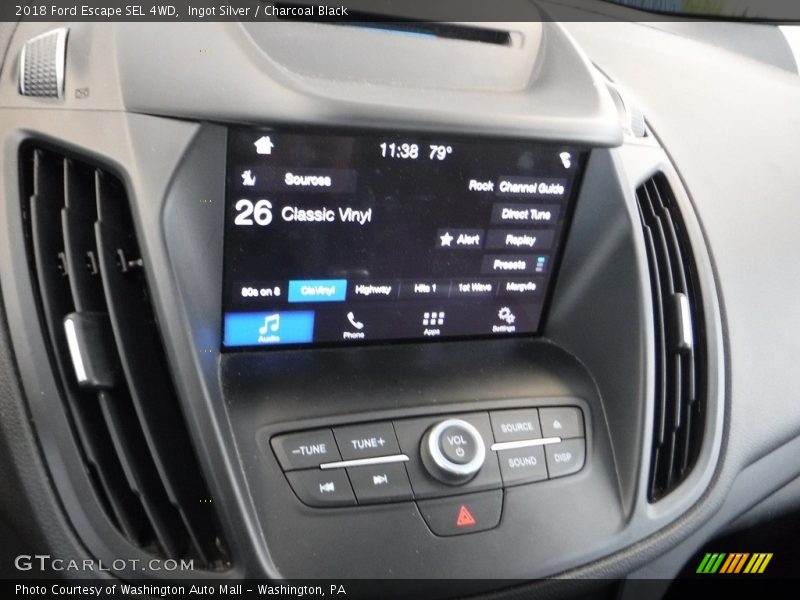 Ingot Silver / Charcoal Black 2018 Ford Escape SEL 4WD