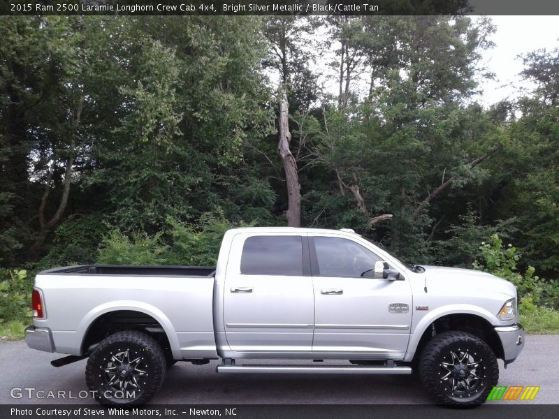 Bright Silver Metallic / Black/Cattle Tan 2015 Ram 2500 Laramie Longhorn Crew Cab 4x4