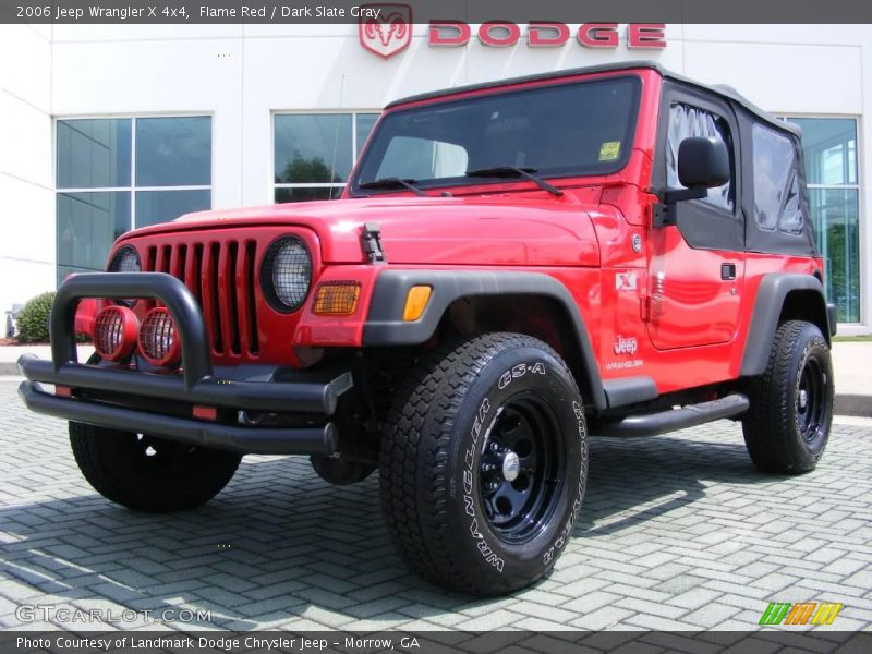 Flame Red / Dark Slate Gray 2006 Jeep Wrangler X 4x4