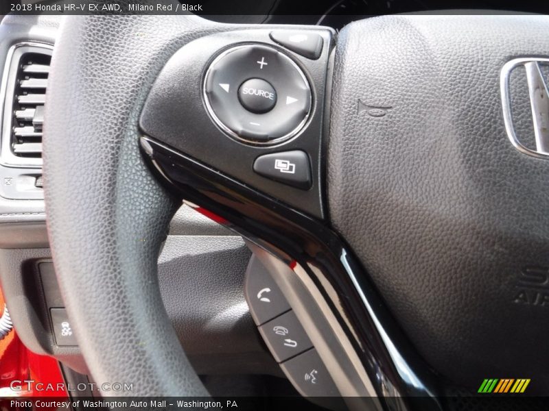 Milano Red / Black 2018 Honda HR-V EX AWD