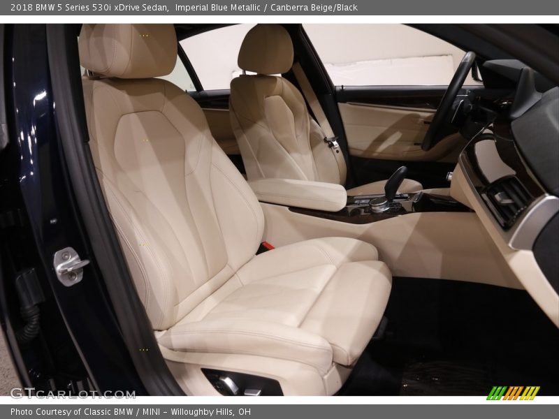 Imperial Blue Metallic / Canberra Beige/Black 2018 BMW 5 Series 530i xDrive Sedan