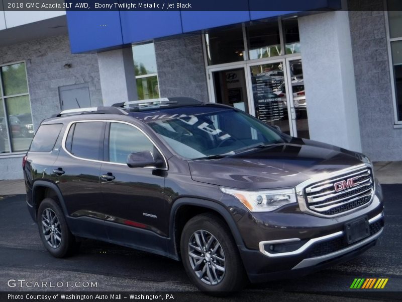 Ebony Twilight Metallic / Jet Black 2018 GMC Acadia SLT AWD