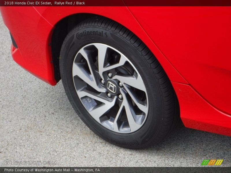Rallye Red / Black 2018 Honda Civic EX Sedan