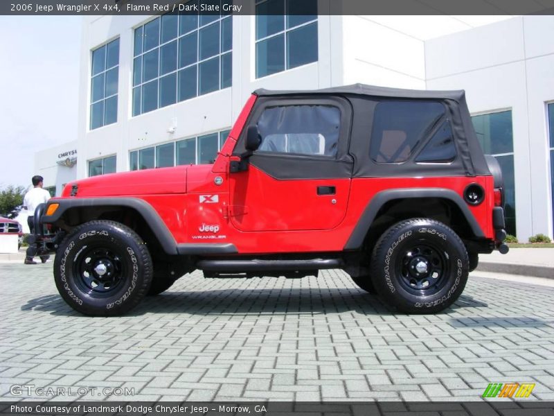 Flame Red / Dark Slate Gray 2006 Jeep Wrangler X 4x4