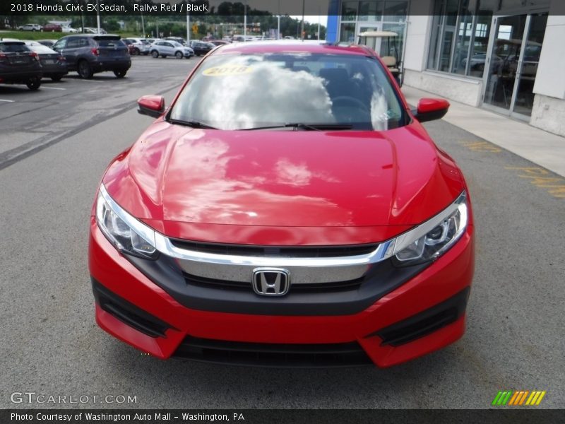 Rallye Red / Black 2018 Honda Civic EX Sedan