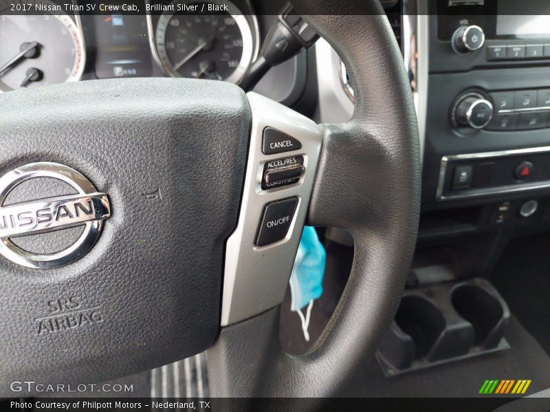 Brilliant Silver / Black 2017 Nissan Titan SV Crew Cab