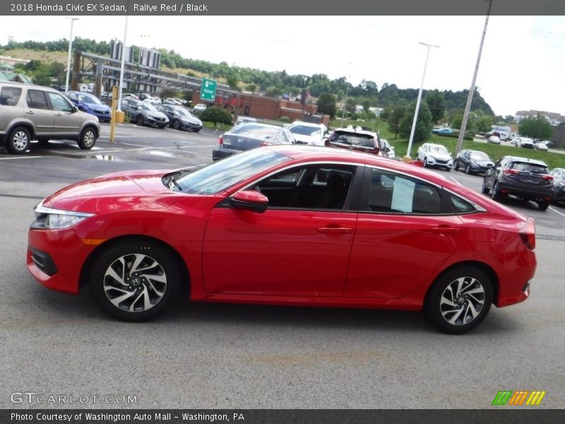 Rallye Red / Black 2018 Honda Civic EX Sedan