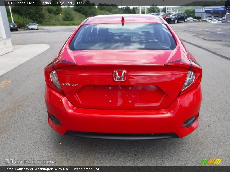 Rallye Red / Black 2018 Honda Civic EX Sedan