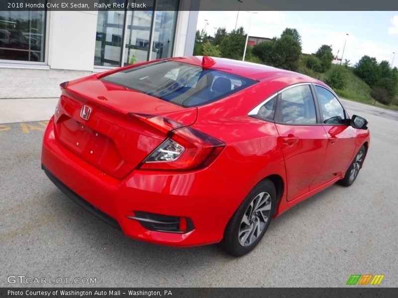 Rallye Red / Black 2018 Honda Civic EX Sedan