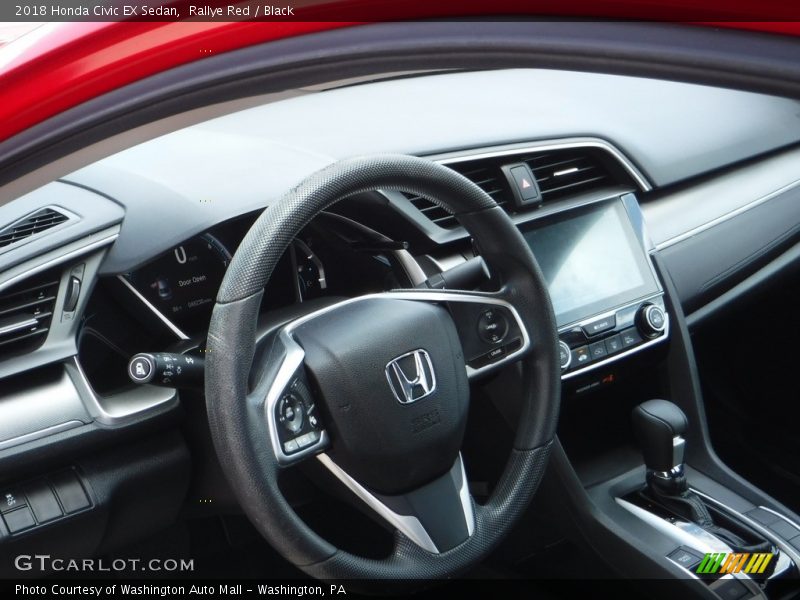 Rallye Red / Black 2018 Honda Civic EX Sedan