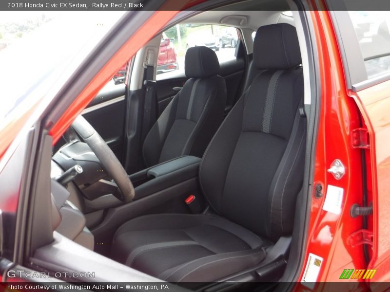Rallye Red / Black 2018 Honda Civic EX Sedan