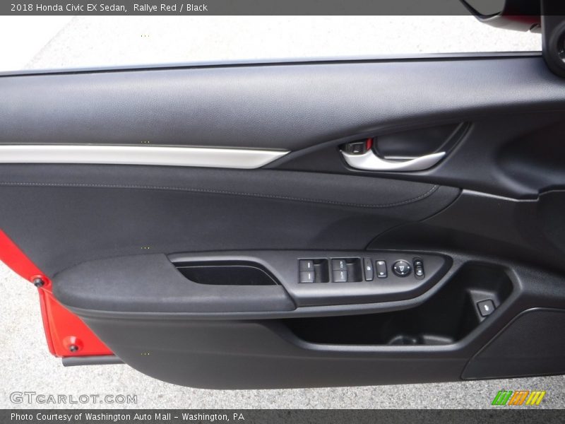 Rallye Red / Black 2018 Honda Civic EX Sedan
