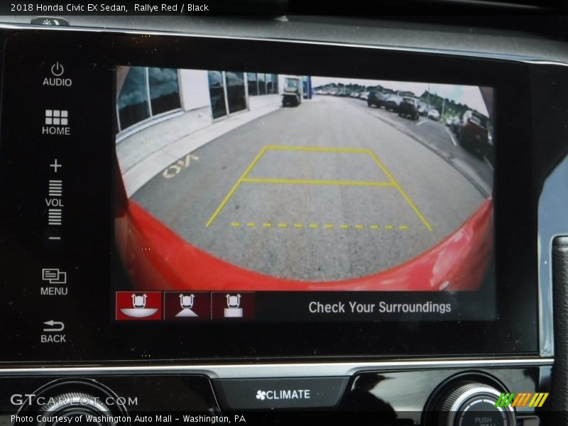 Rallye Red / Black 2018 Honda Civic EX Sedan