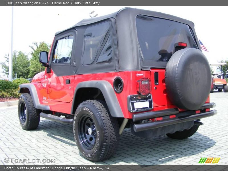 Flame Red / Dark Slate Gray 2006 Jeep Wrangler X 4x4