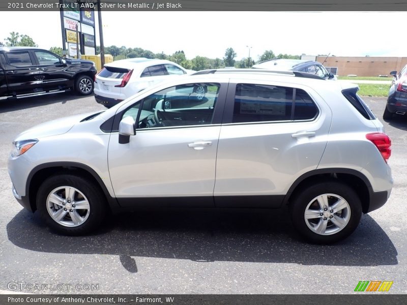 Silver Ice Metallic / Jet Black 2021 Chevrolet Trax LT AWD