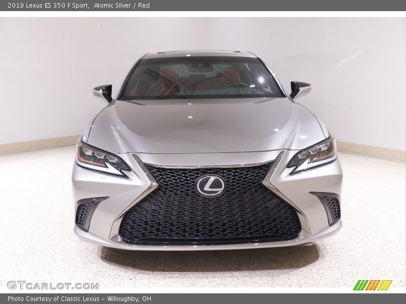 Atomic Silver / Red 2019 Lexus ES 350 F Sport