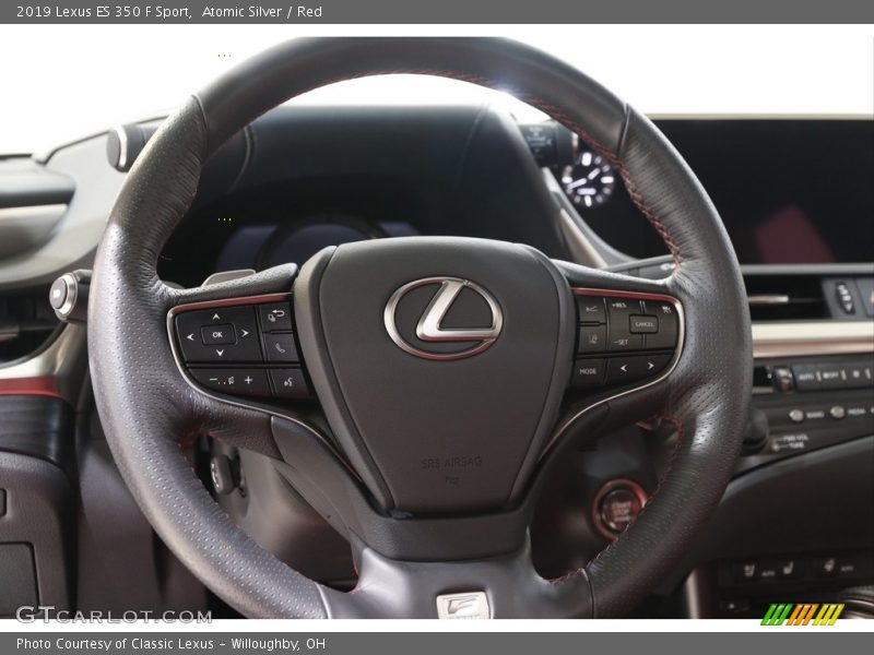 Atomic Silver / Red 2019 Lexus ES 350 F Sport