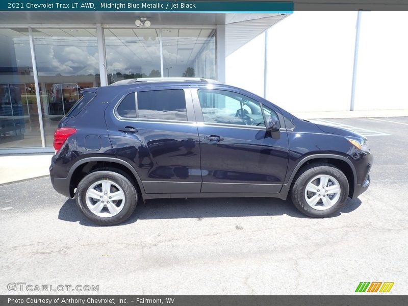 Midnight Blue Metallic / Jet Black 2021 Chevrolet Trax LT AWD