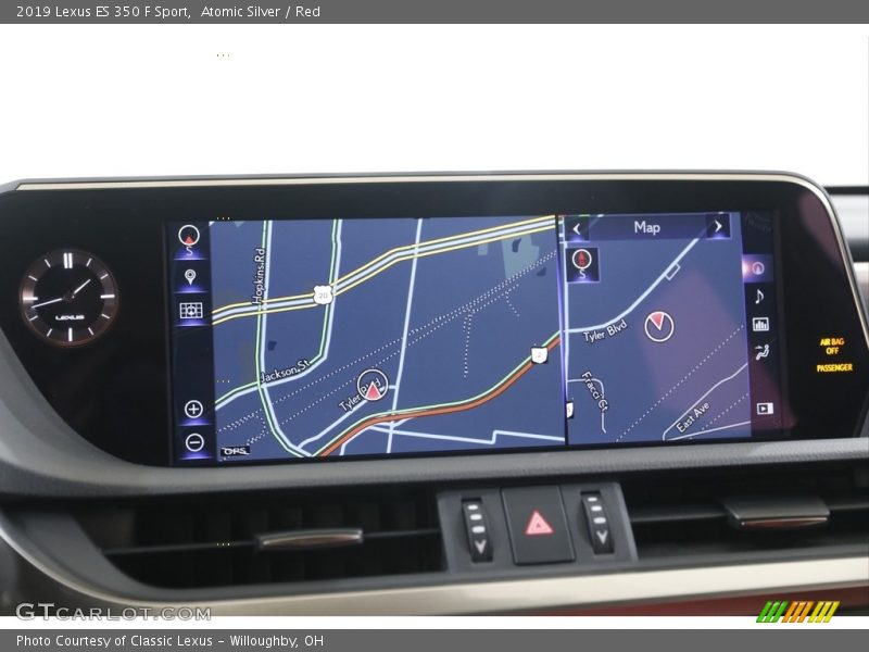 Atomic Silver / Red 2019 Lexus ES 350 F Sport