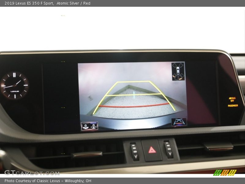 Atomic Silver / Red 2019 Lexus ES 350 F Sport