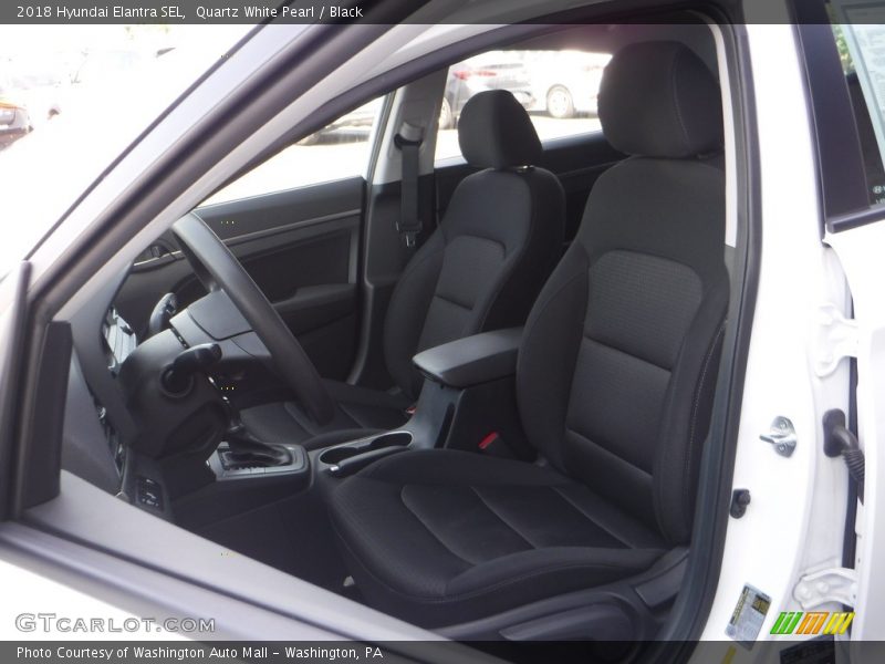 Quartz White Pearl / Black 2018 Hyundai Elantra SEL