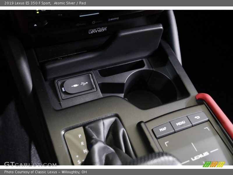 Atomic Silver / Red 2019 Lexus ES 350 F Sport