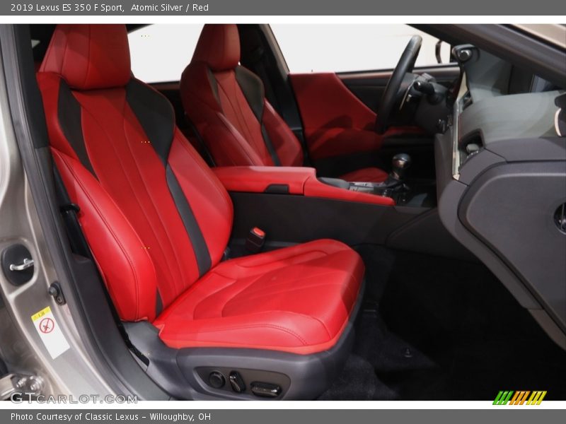 Atomic Silver / Red 2019 Lexus ES 350 F Sport
