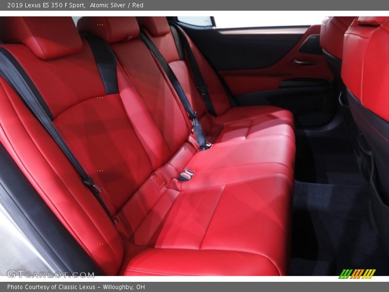 Atomic Silver / Red 2019 Lexus ES 350 F Sport