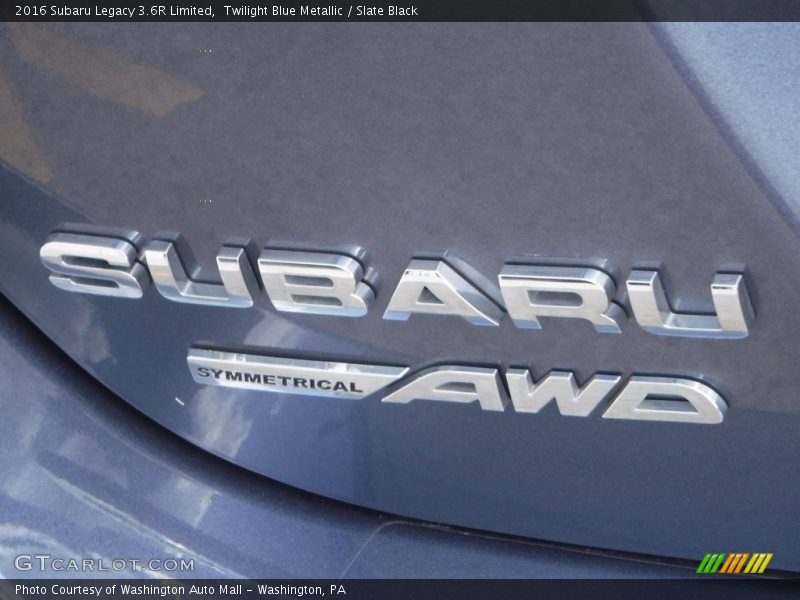 Twilight Blue Metallic / Slate Black 2016 Subaru Legacy 3.6R Limited