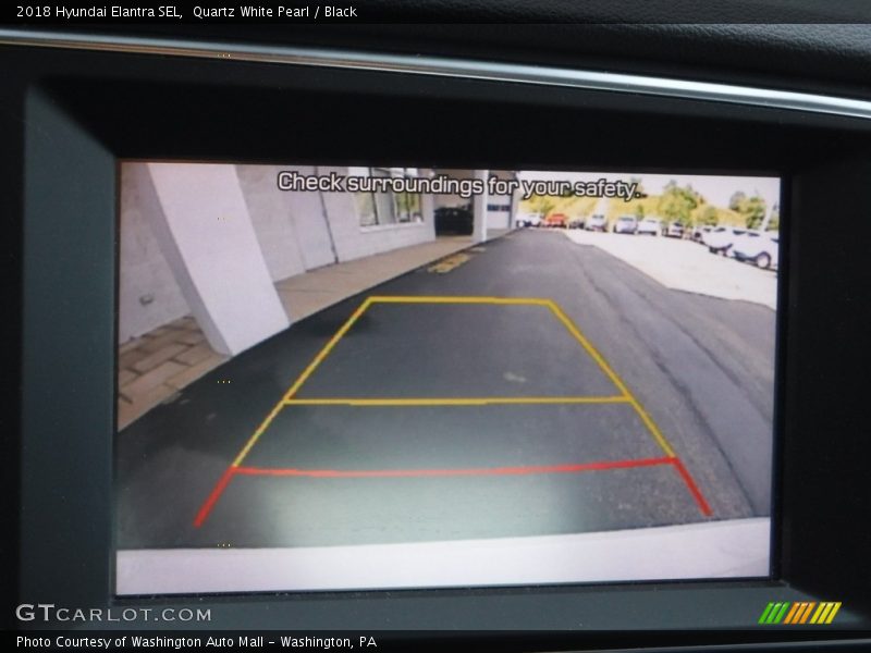 Quartz White Pearl / Black 2018 Hyundai Elantra SEL