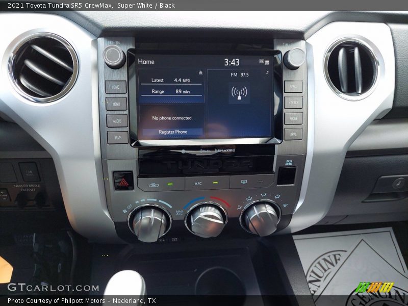 Super White / Black 2021 Toyota Tundra SR5 CrewMax