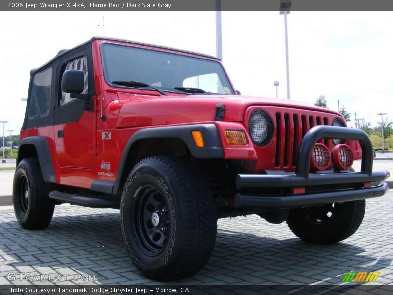 Flame Red / Dark Slate Gray 2006 Jeep Wrangler X 4x4