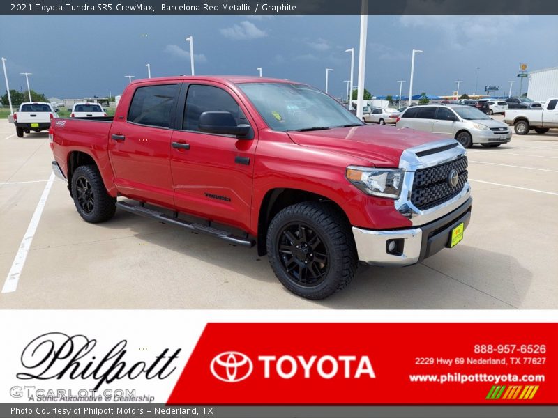 Barcelona Red Metallic / Graphite 2021 Toyota Tundra SR5 CrewMax