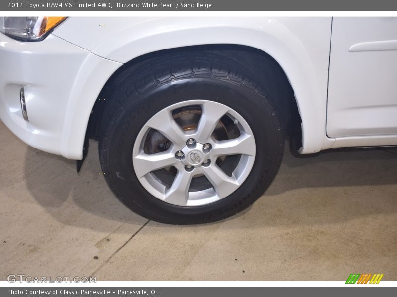 Blizzard White Pearl / Sand Beige 2012 Toyota RAV4 V6 Limited 4WD