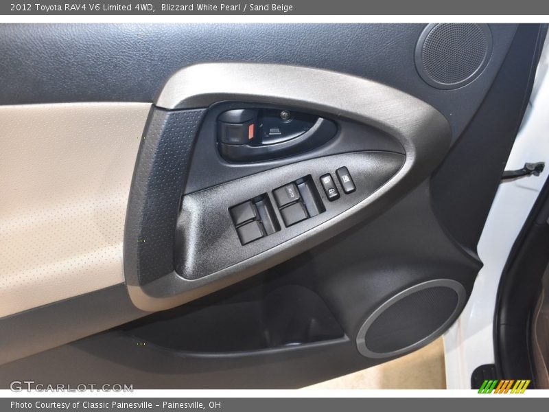 Blizzard White Pearl / Sand Beige 2012 Toyota RAV4 V6 Limited 4WD