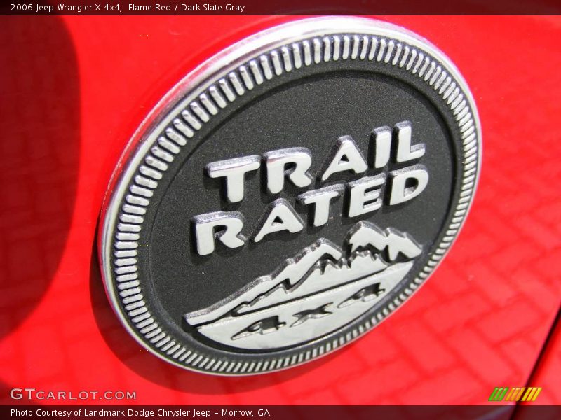 Flame Red / Dark Slate Gray 2006 Jeep Wrangler X 4x4